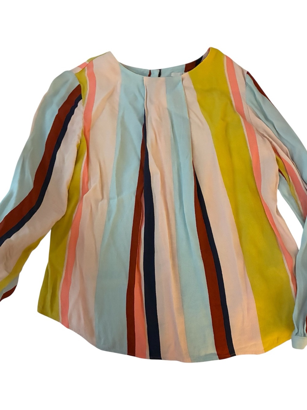 Striped Multicolor Long Sleeve Women's Top